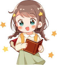 可爱幼儿园女孩手持书籍素材