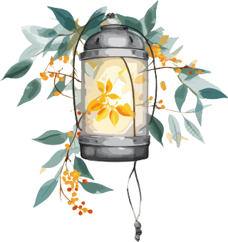 花灯插图设计元素