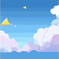 可商用创意设计白云星空PNG插画
