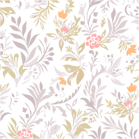 小清新花卉图案PNG插画