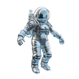 透明太空人三维模型素材