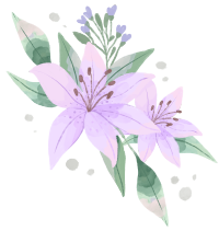 独特水彩风格花卉元素