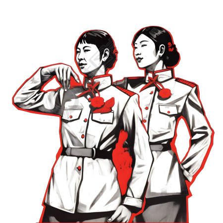 创意设计奋斗女性素材PNG高清插画素材