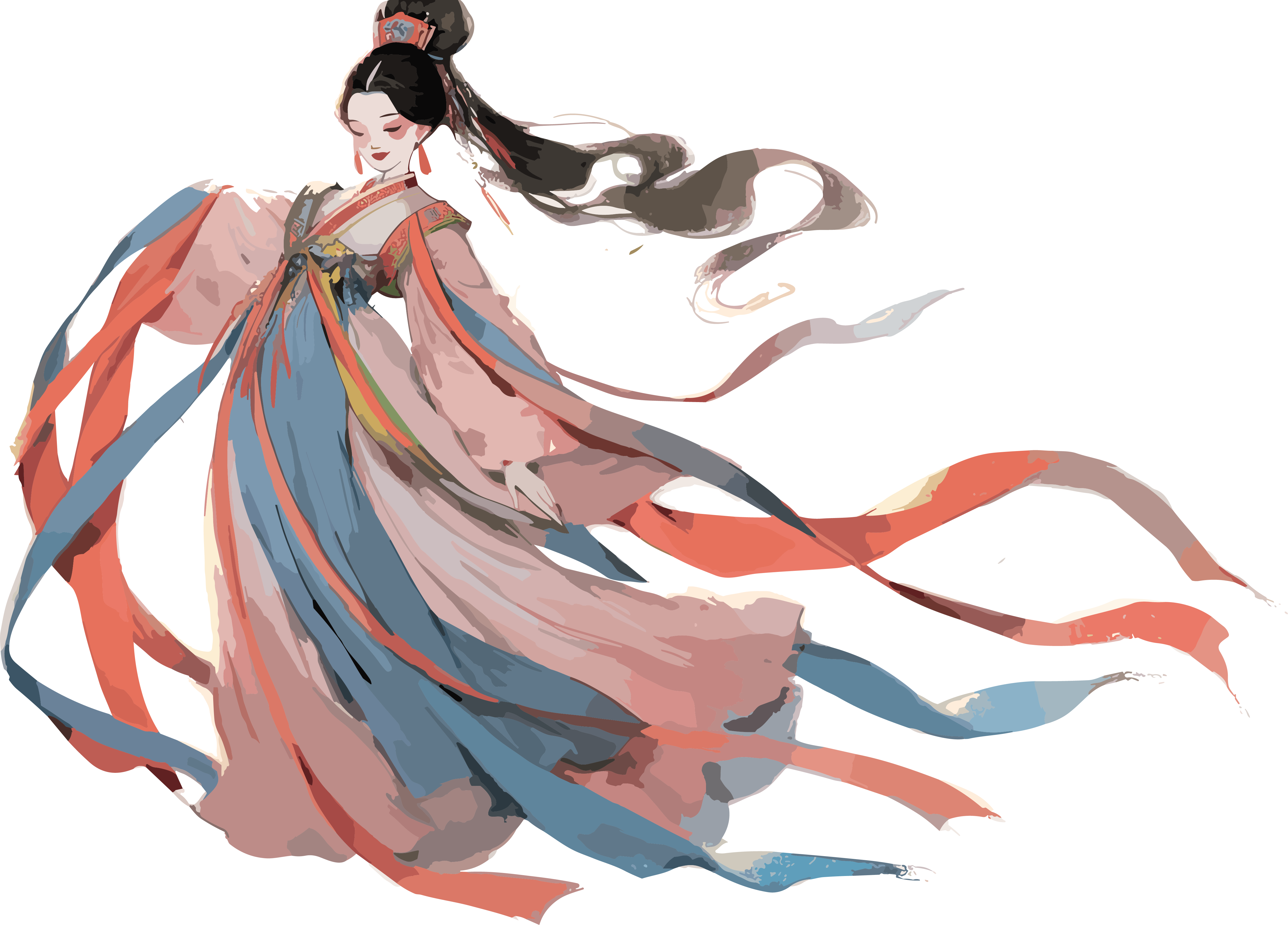 古风嫦娥仙子插画