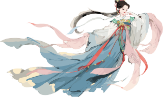 中国风嫦娥仙子插画素材