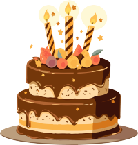 可商用巧克力生日蛋糕创意设计元素