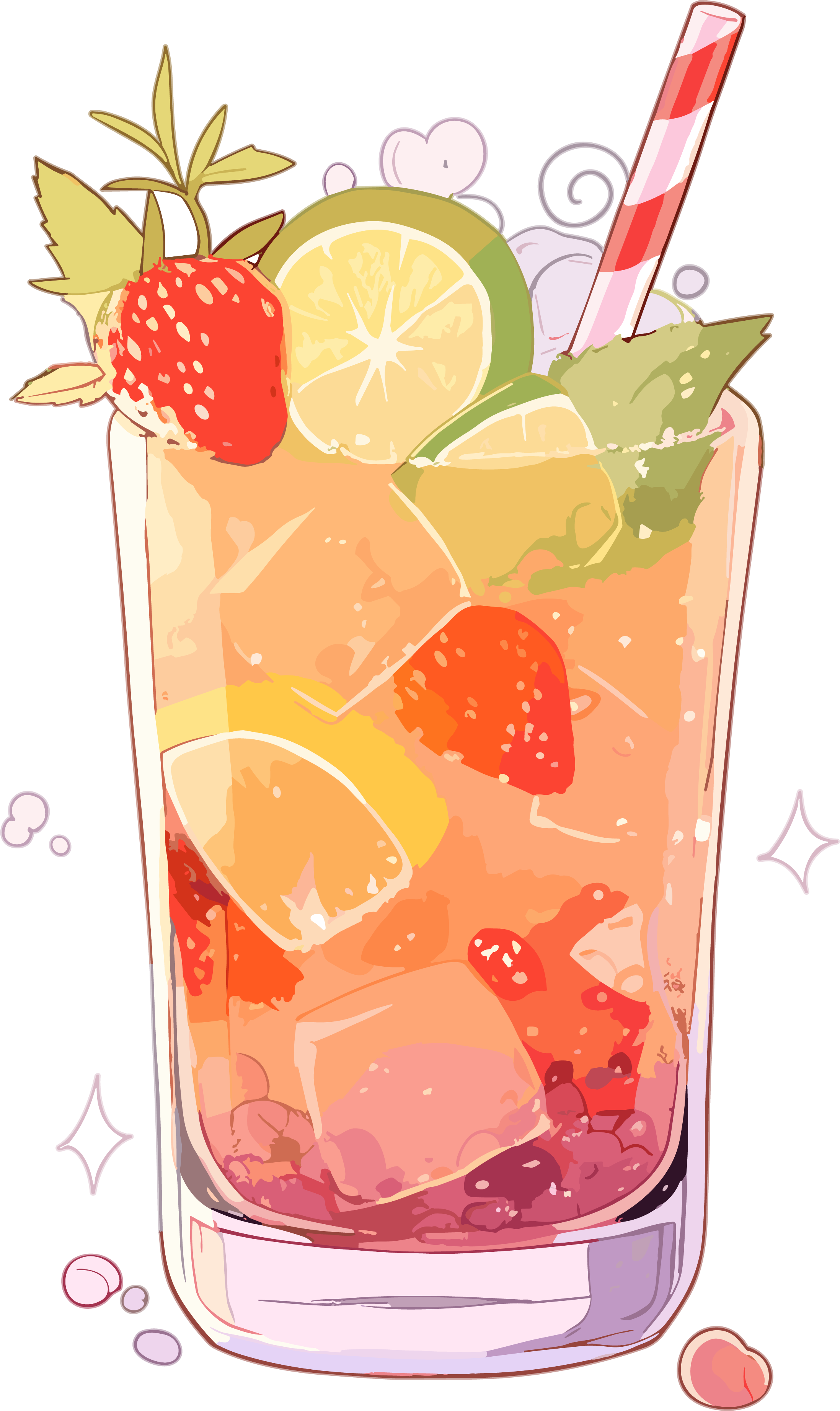 手绘插画饮料商用素材