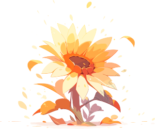 教师节太阳花极简主义素材