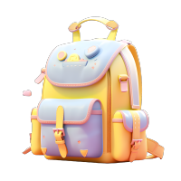 软萌三维背包模型素材