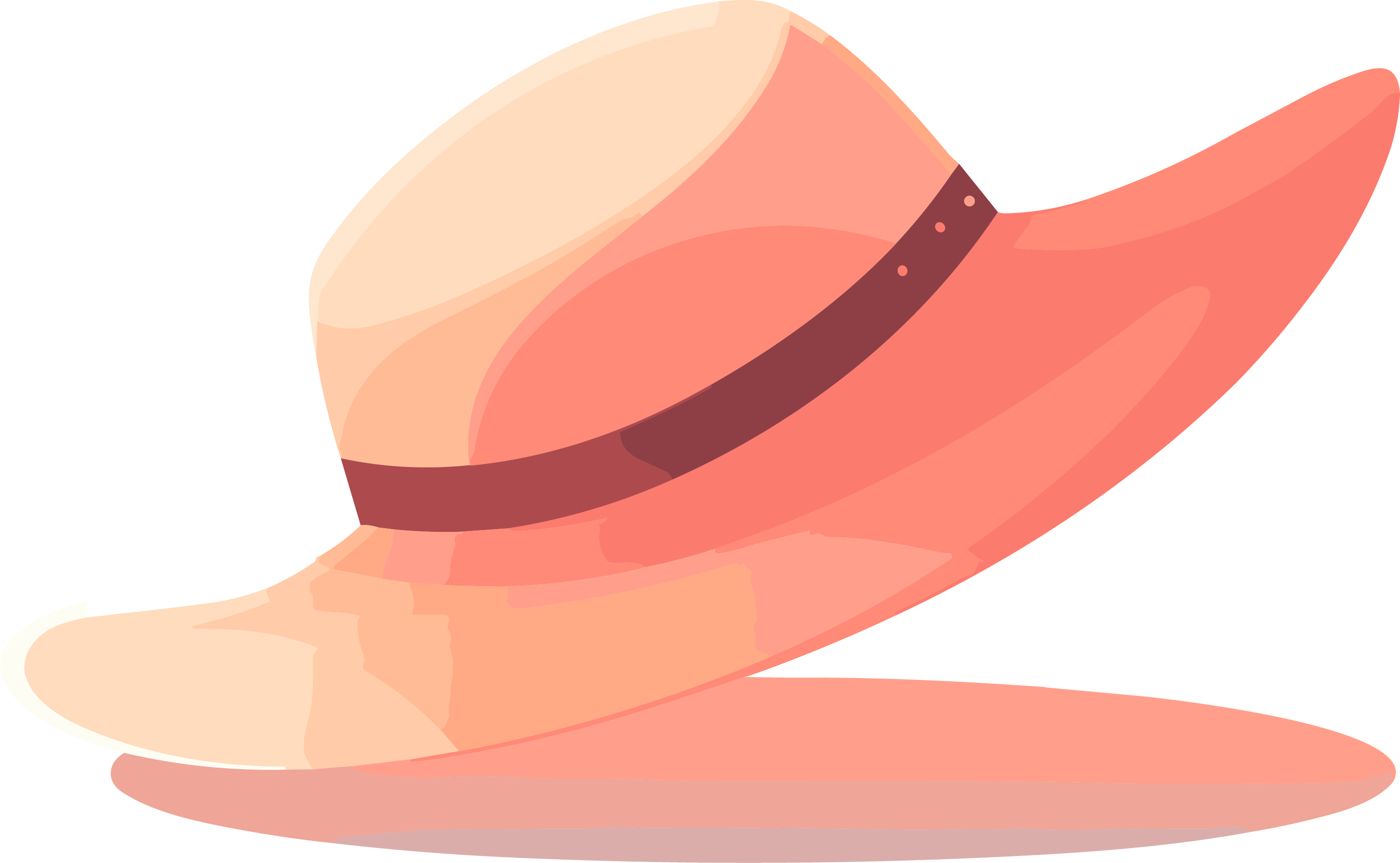 夏日阳光帽插画设计