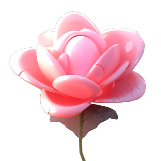 3D玫瑰图形素材