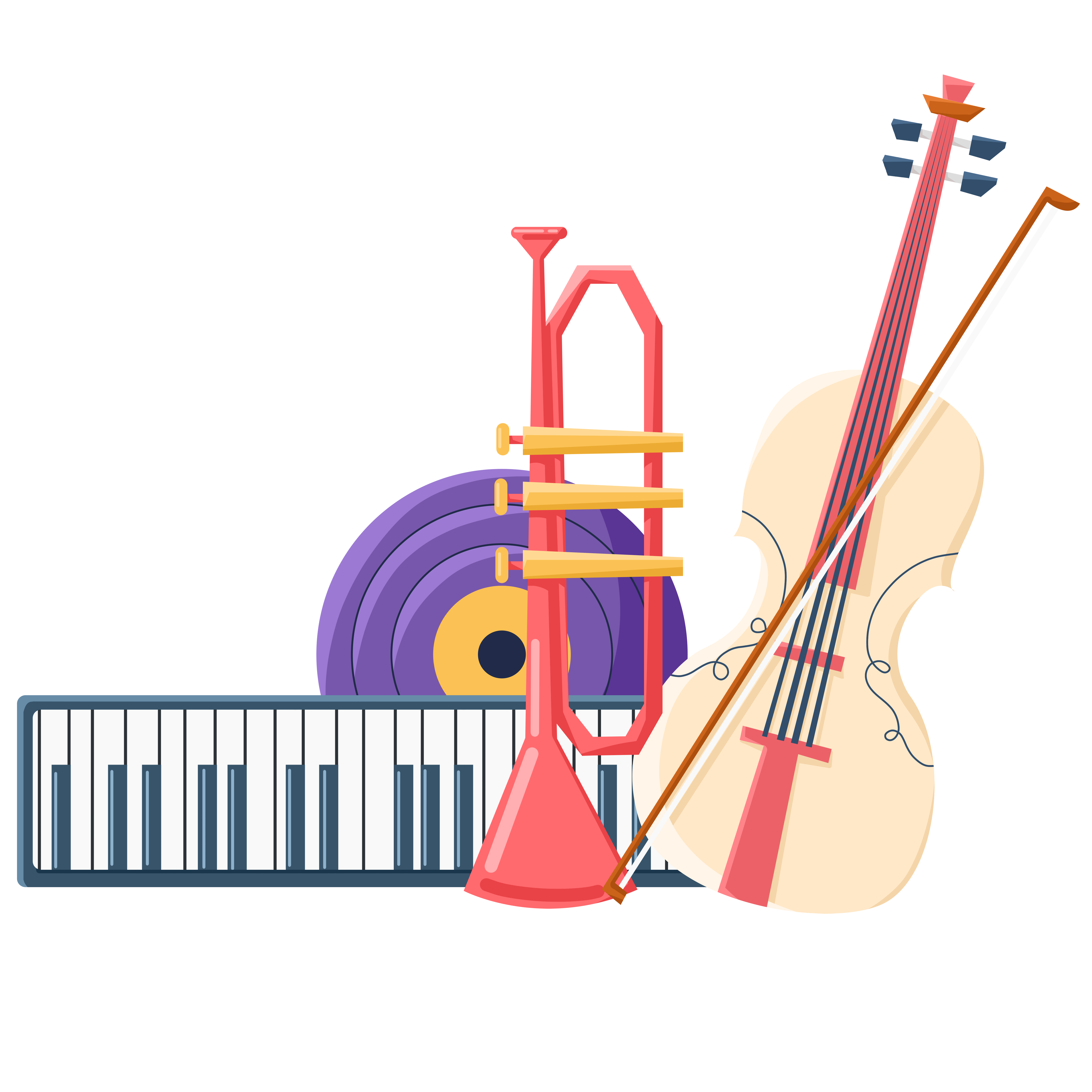 音乐插画图片如何画