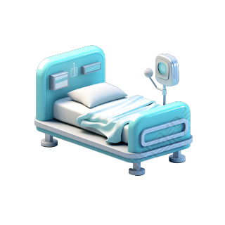 小型病床医疗行业设计素材