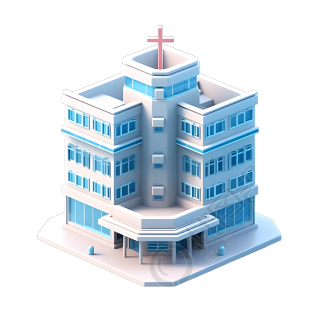 医疗图标设计医院插画