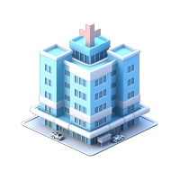 3D医院医疗图标素材