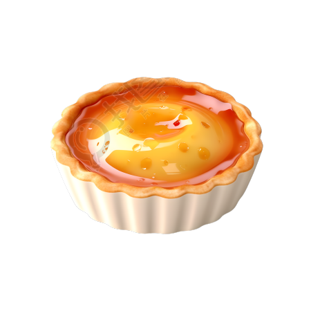 高清3D甜品美味蛋挞素材