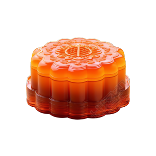透明中秋节元素3D渲染素材