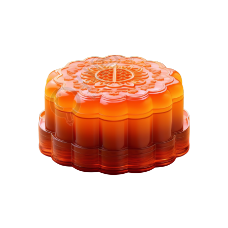 透明中秋节元素3D渲染素材
