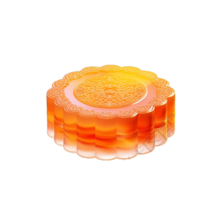 创意商业设计半透明月饼素材