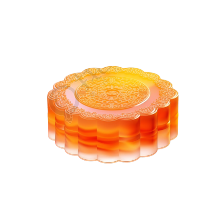 创意商业设计半透明月饼素材