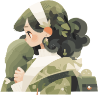 优雅的水果女孩图形素材