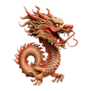 3D中国龙卡通形象素材