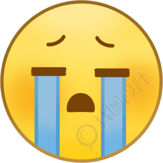 微信表情包伤心表情图标PNG商用插画
