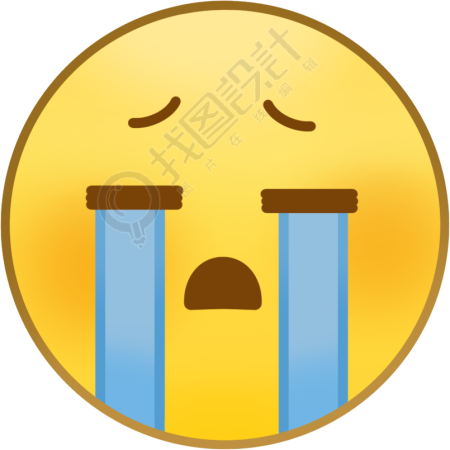 微信表情包伤心表情图标PNG商用插画