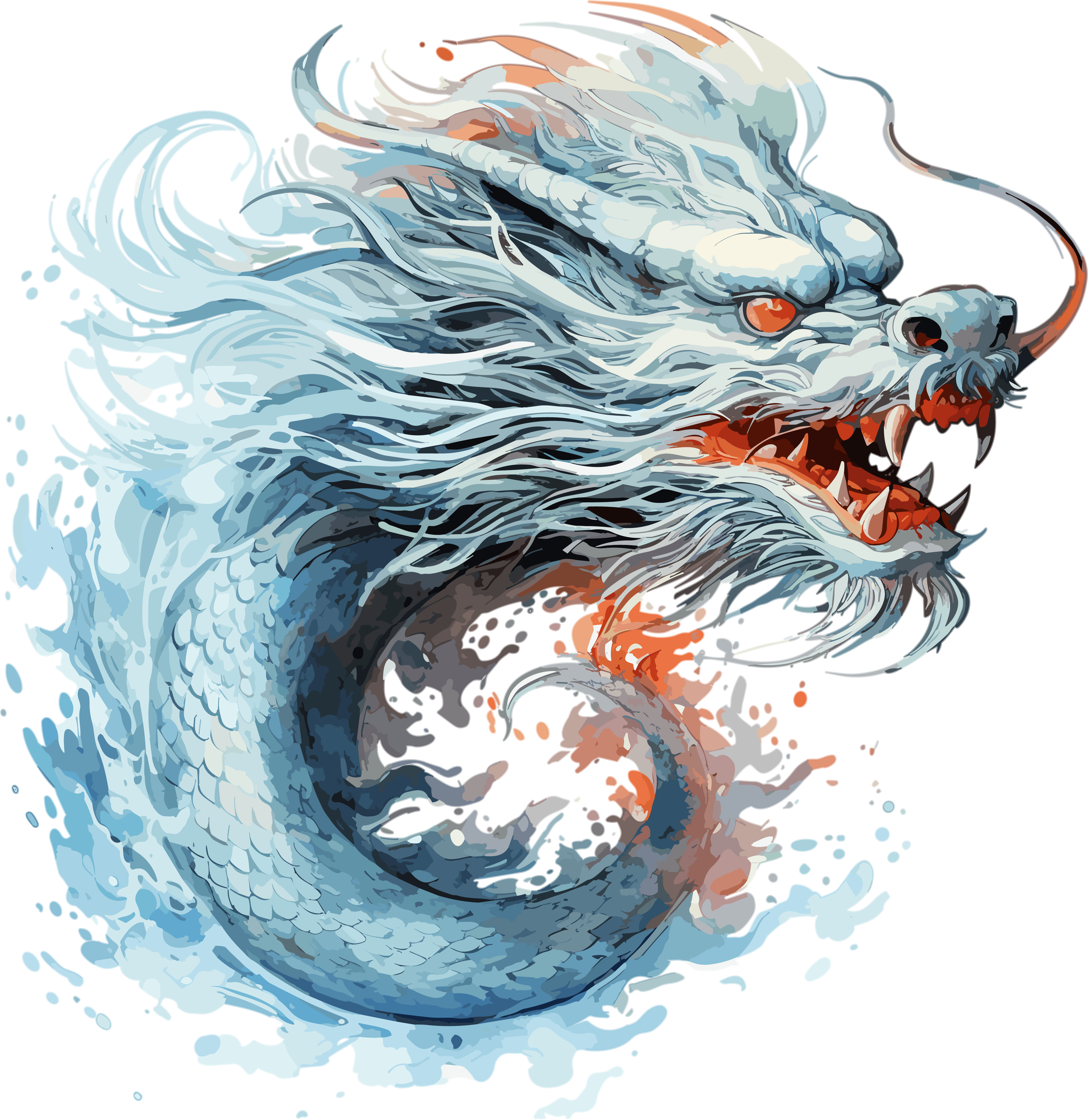中国风3D龙华丽视觉效果素材