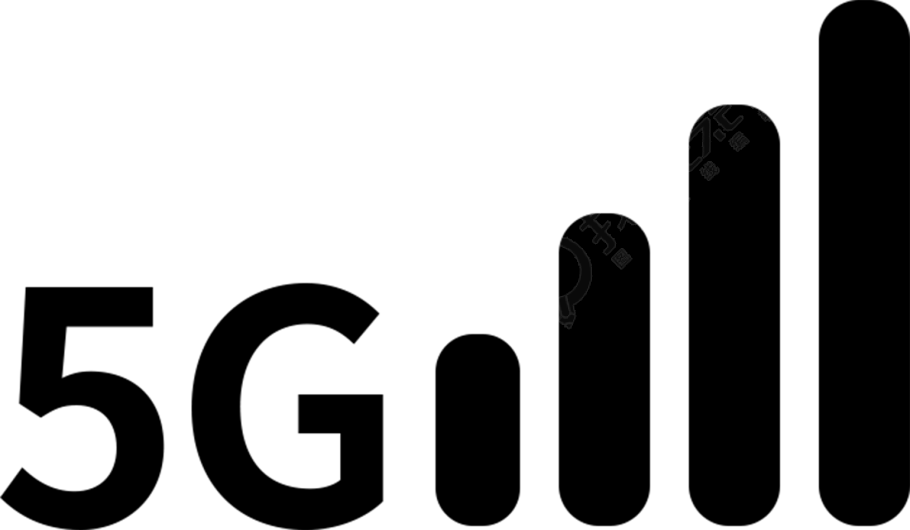 5G手机信号商业可用插画