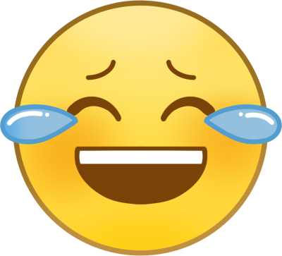 微信表情包笑哭表情图标PNG商用插画