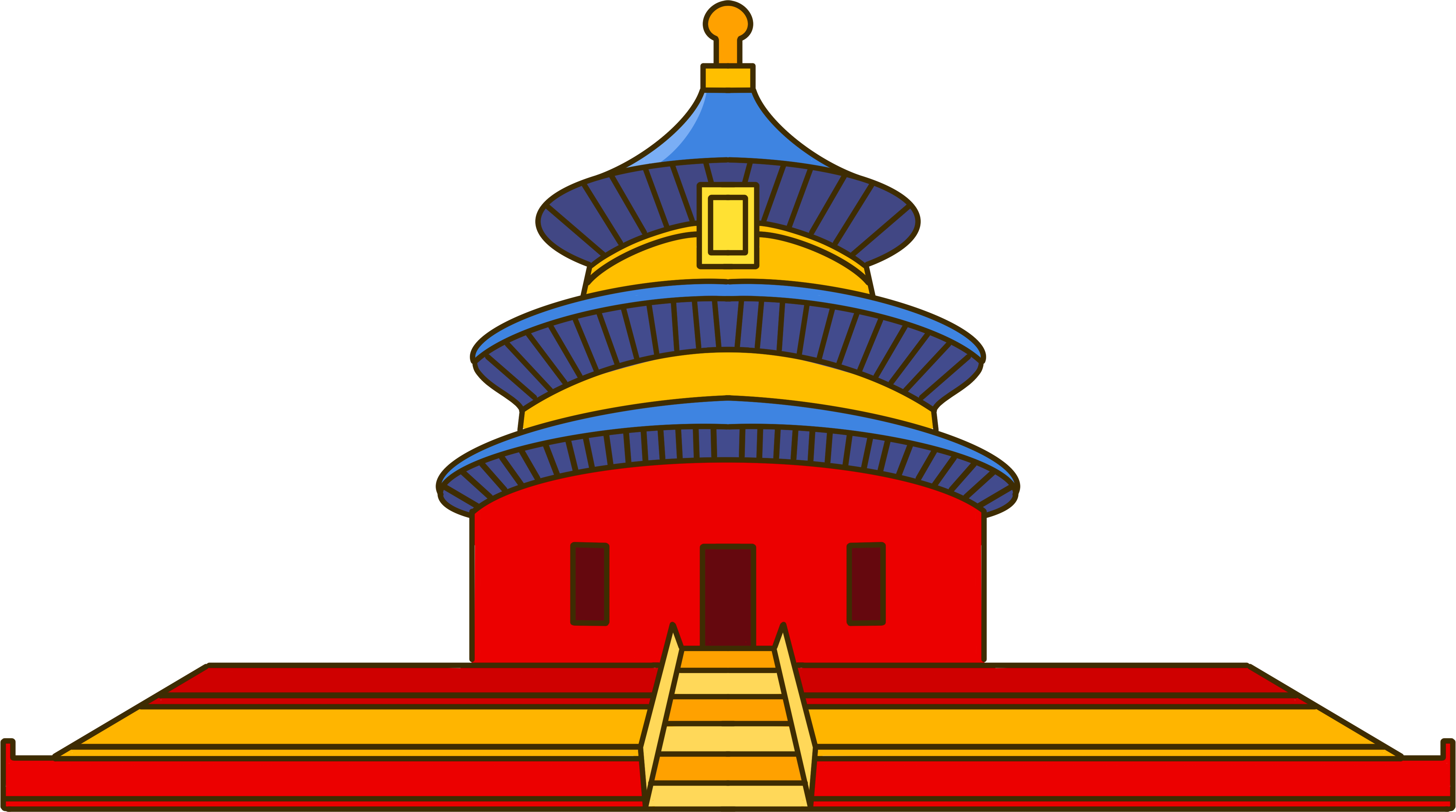透明背景北京建筑天坛商用素材