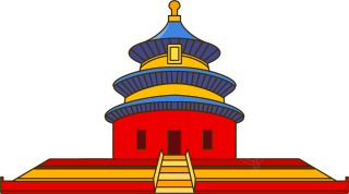 透明背景北京建筑天坛商用素材