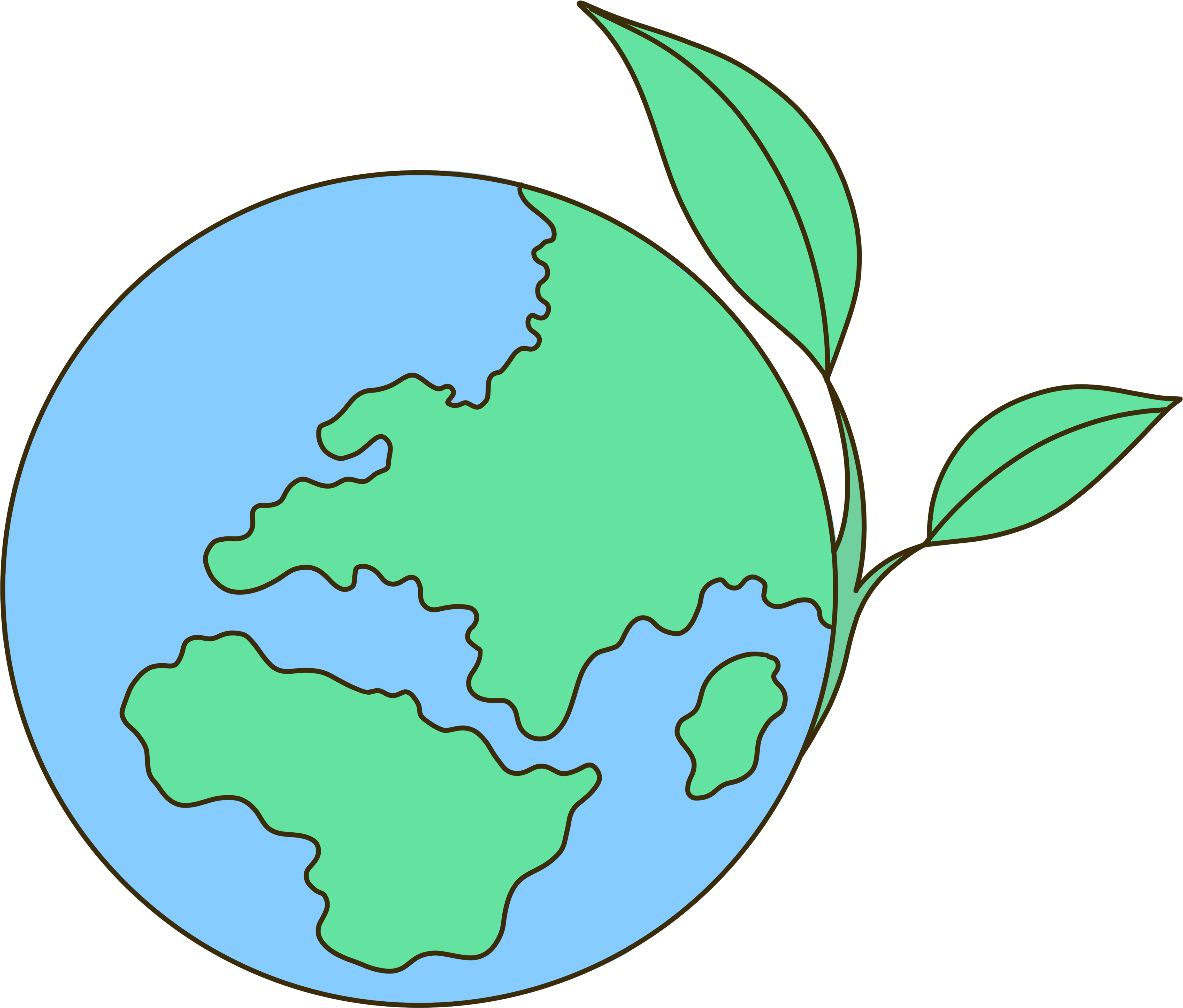 节约用水保护我们的地球手绘商用插图