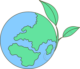 节约用水保护我们的地球手绘商用插图