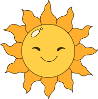 幼儿园绘画卡通太阳素材