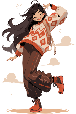 时尚光彩中国女性插画设计元素