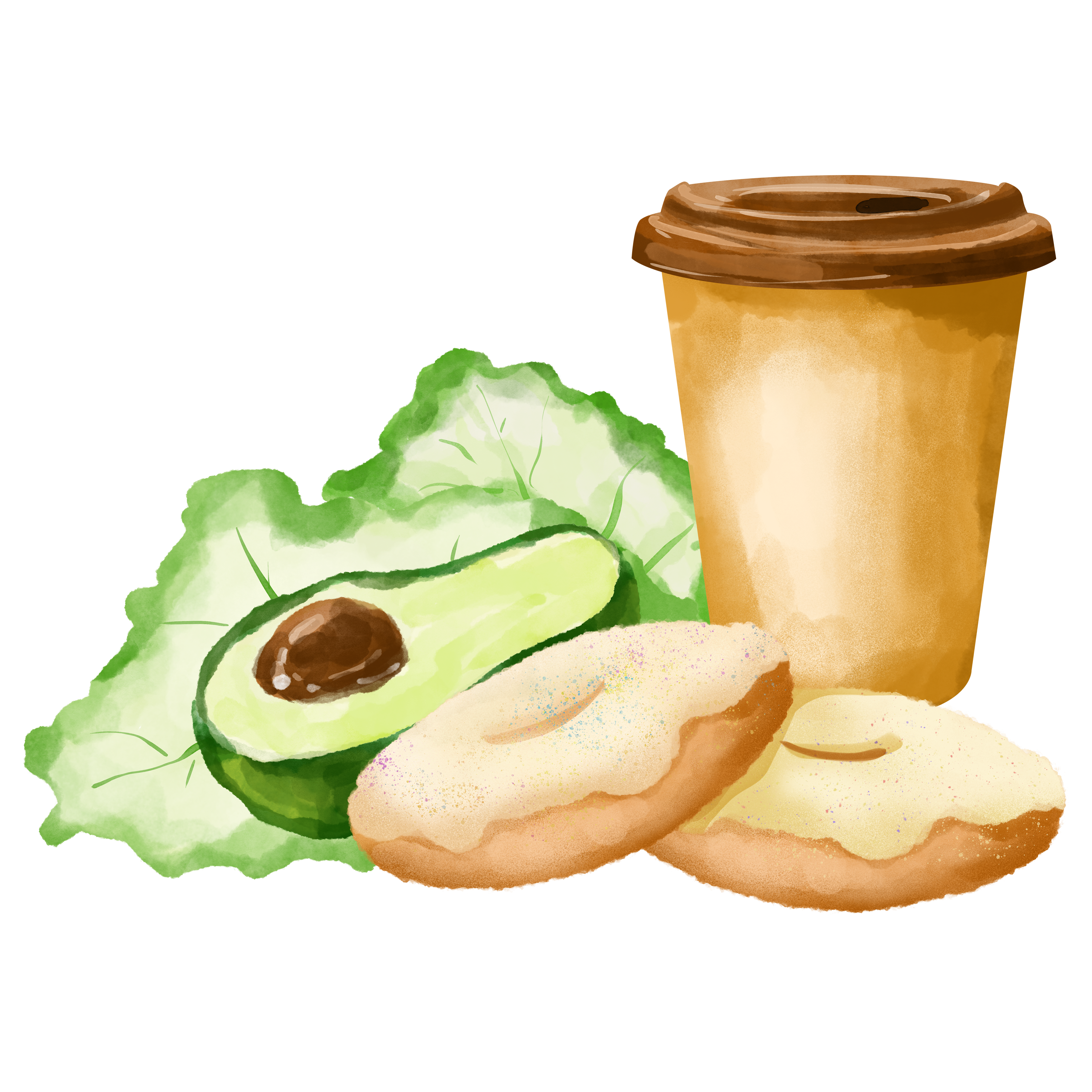 一日食谱绘画怎样画
