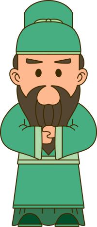 三国演义人物关羽手绘插画
