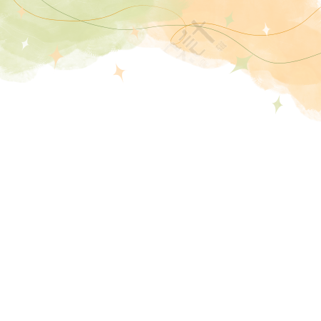 小清新风格装饰性线条星星素材