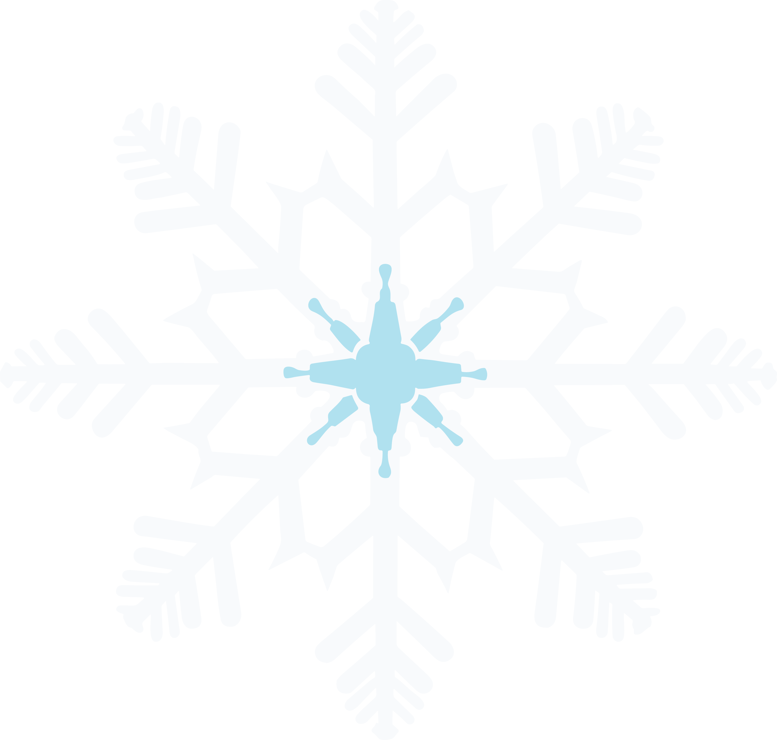 手绘雪花扁平插画