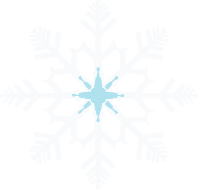 手绘雪花扁平插画