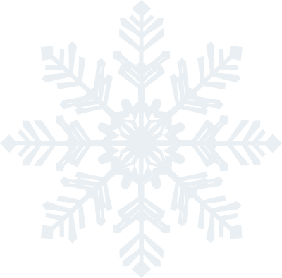 透明背景白色雪花素材