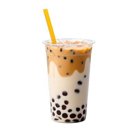 可商用珍珠奶茶PNG插画