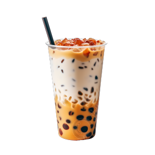 创意设计珍珠奶茶素材
