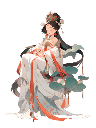 中国敦煌女神图形设计素材