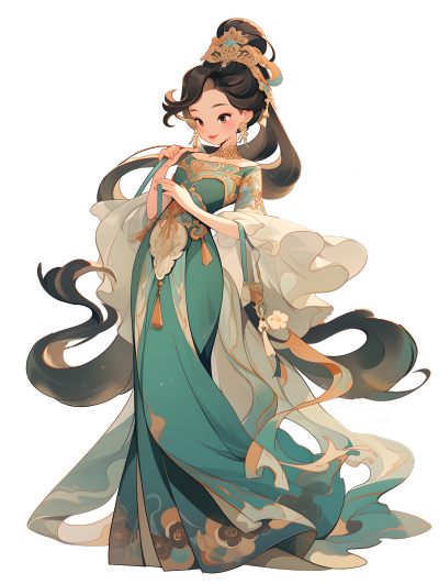 可商用华美女神插图