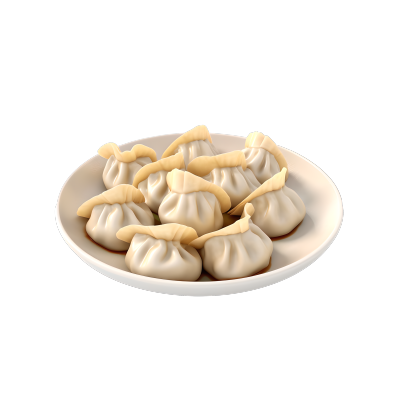 美味食品设计中国饺子素材