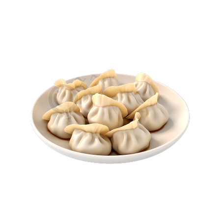 美味食品设计中国饺子素材