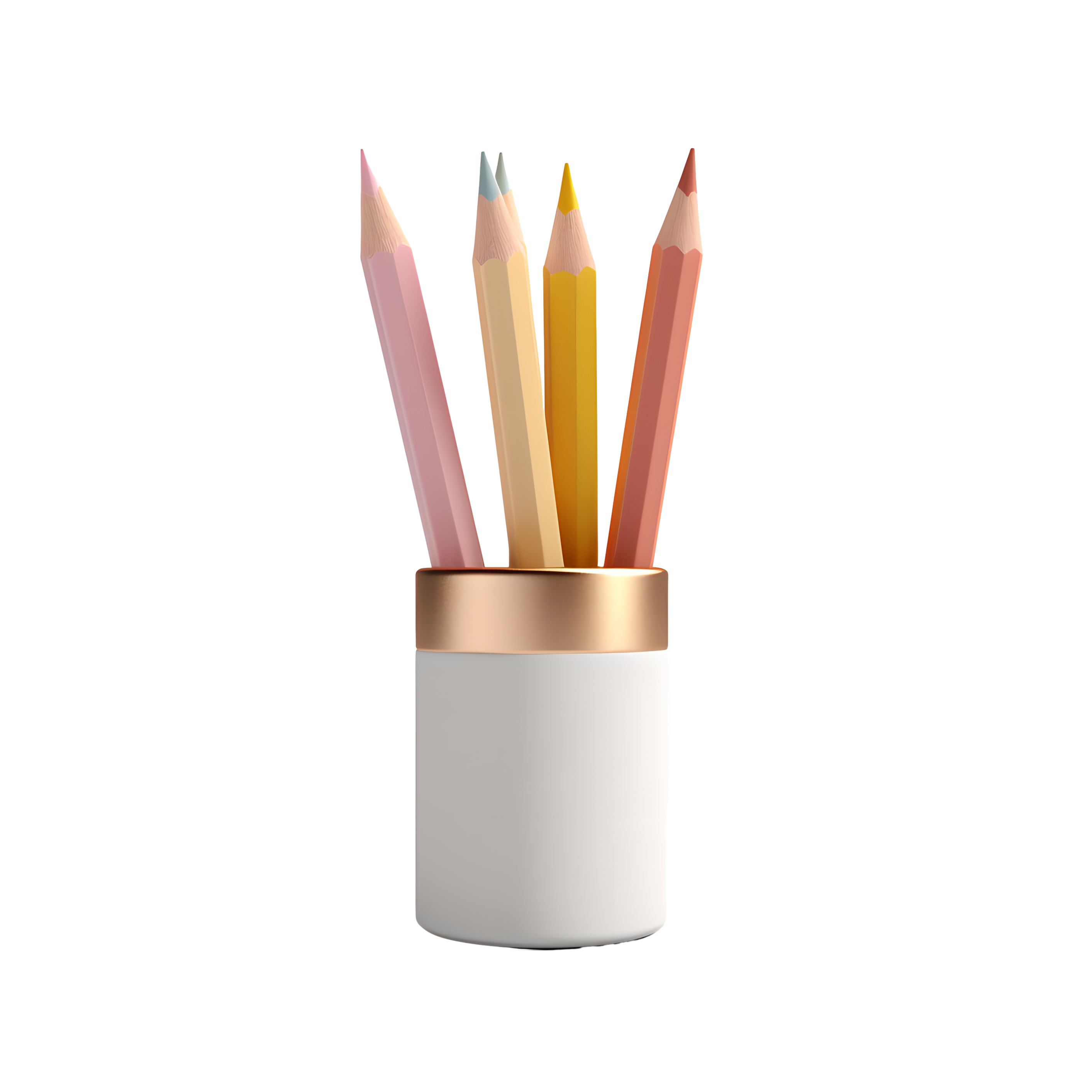 简约素描铅笔3D素材